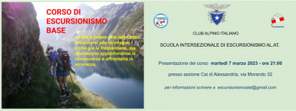 Corso di Escursionismo base E1/2023
