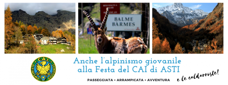 Anche l'alpinismo giovanile alla Festa del CAI Asti - 8 ottobre 2023