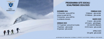 GITE SOCIALI SCIALPINISMO 2024/2025